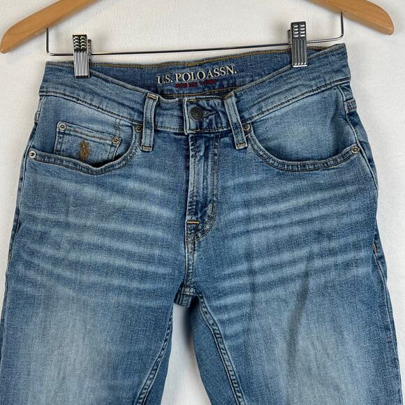 US Polo Assn Jeans Mens 28x30 Activate Stretch Dark Wash Straight Leg Jeans - Picture 2 of 10
